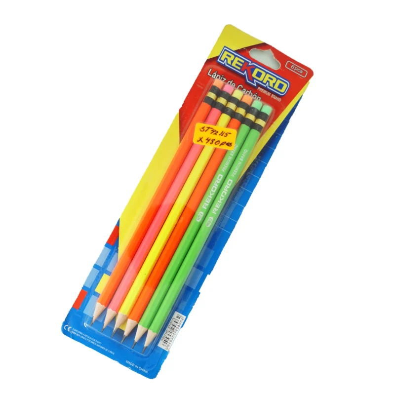 LAPIZ DE CARBON COLOR NEON