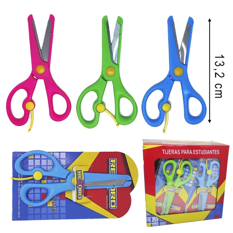 SCISSOR 13 CM BLUE & PINK MIXED COLOR
