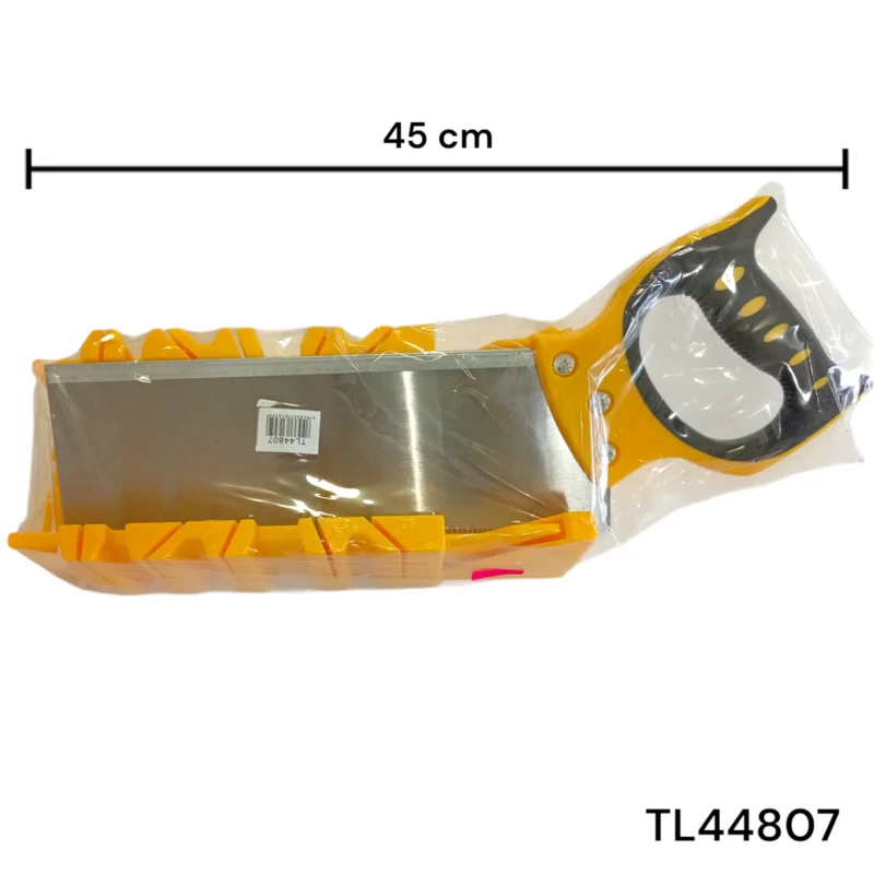 Juego Serrucho De Costilla Y Caja De Ingletear De Plástico (45°/90°)