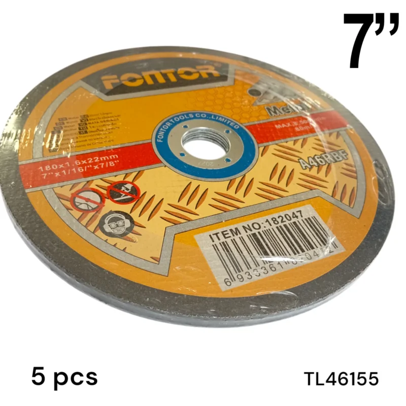 DISCO DE CORTE METAL 180X1,2MM FONTOR